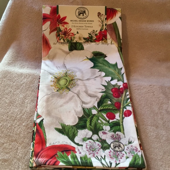 Merry Christmas Designer Holiday Kitchen Towel 2 - Picture 2 of 10